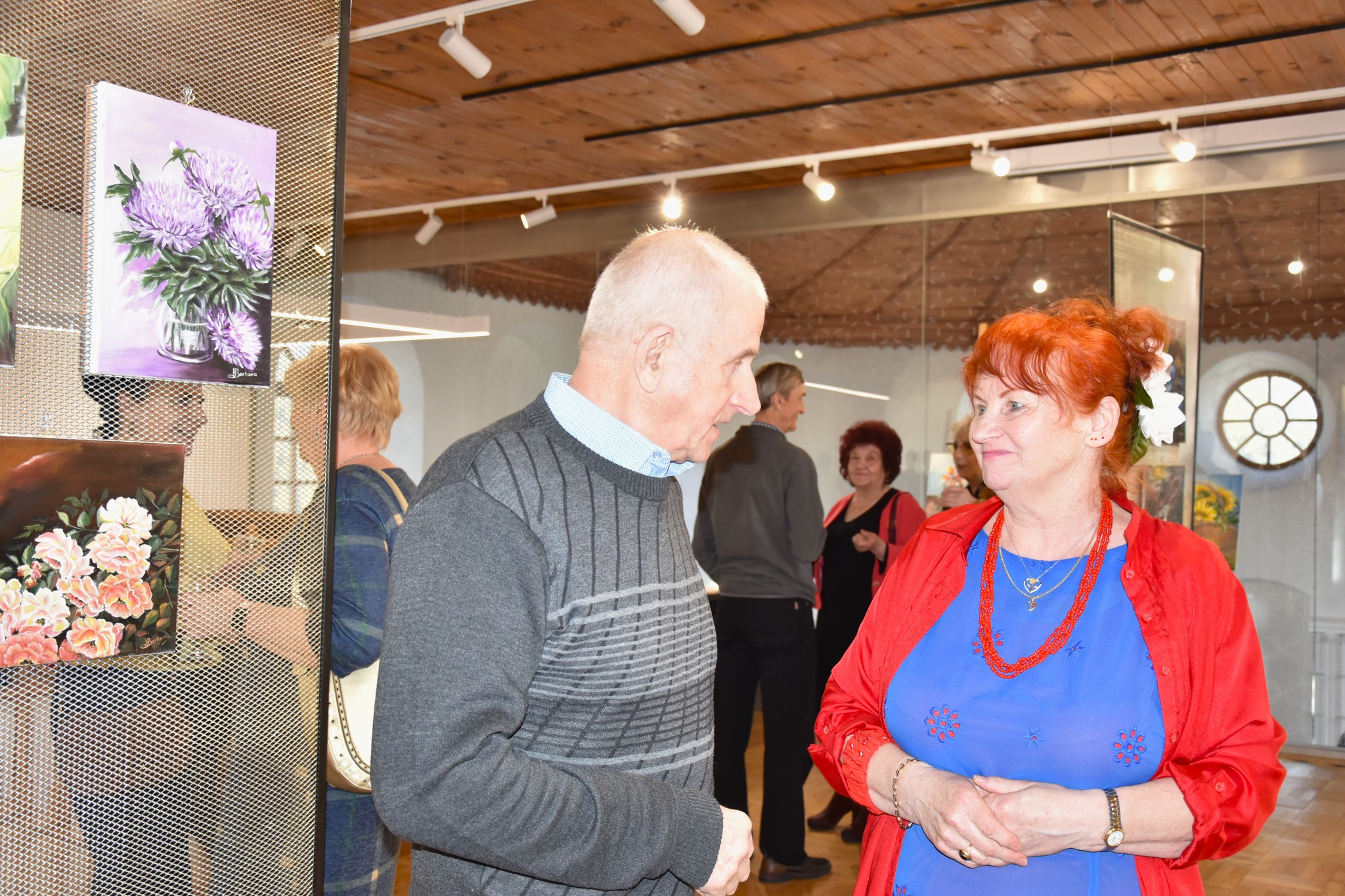 Malwy, róże, fiołki... - Wernisaż wystawy Barbary Harasim